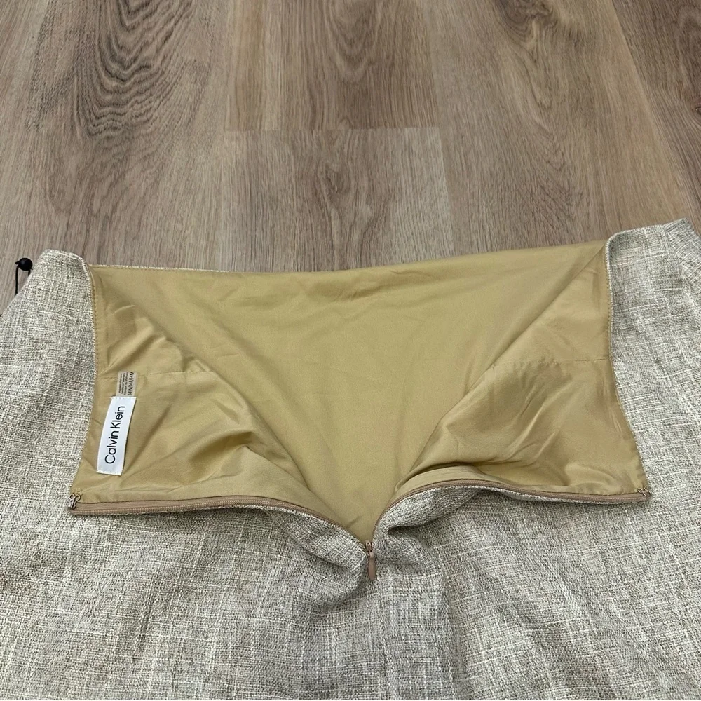 Calvin Klein Cream Pencil Skirt for Work